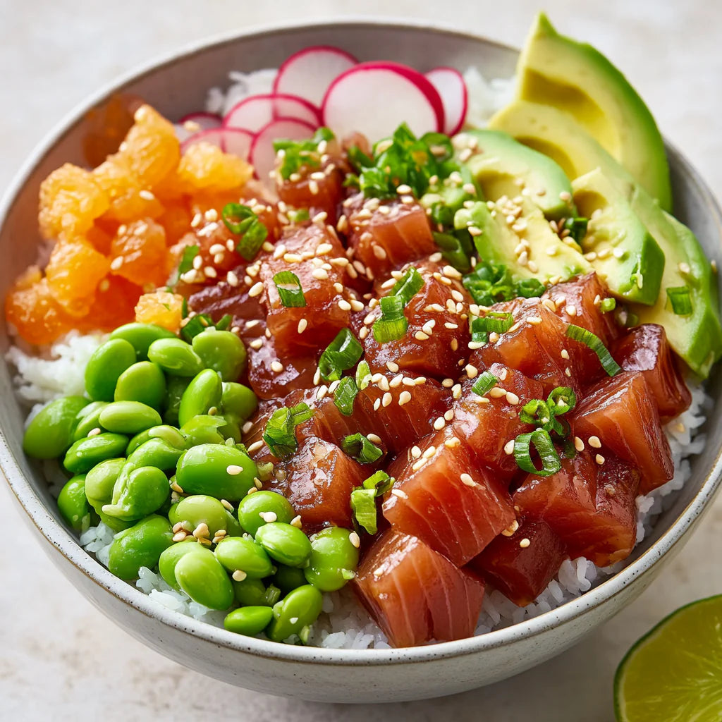 sea food poke bowl