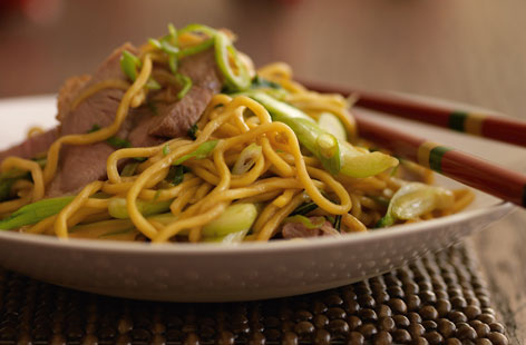Duck crispy noodles