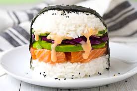 Salmon Sushi Burger
